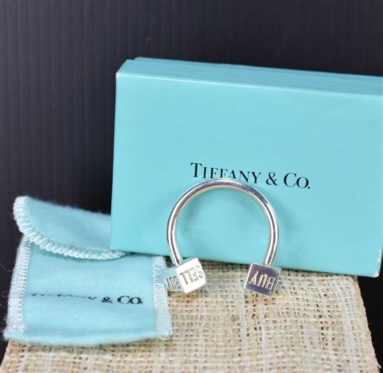 Tiffany & Co. Buy Sell Hold Keychain - Sterling Silver
